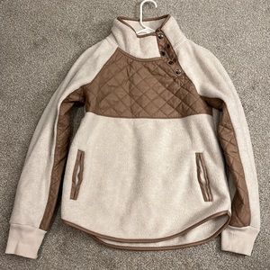 Abercrombie & Fitch Asymmetrical Snap-Up Fleece